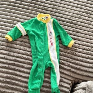 Vintage carters soccer terry cloth onesie